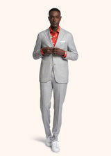 Kiton grey single-breasted suit for man, made of cashmere - 2