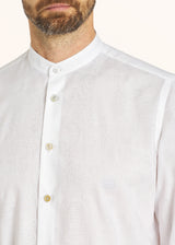 Kiton white shirt for man, in cotton 4