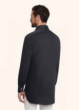 Kiton black shirt for man, made of cotton - 3
