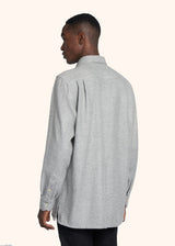 Kiton medium grey shirt for man, made of cashmere - 3