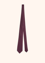 Kiton burgundy, sky blue, white and red micro-design tie for man, made of silk