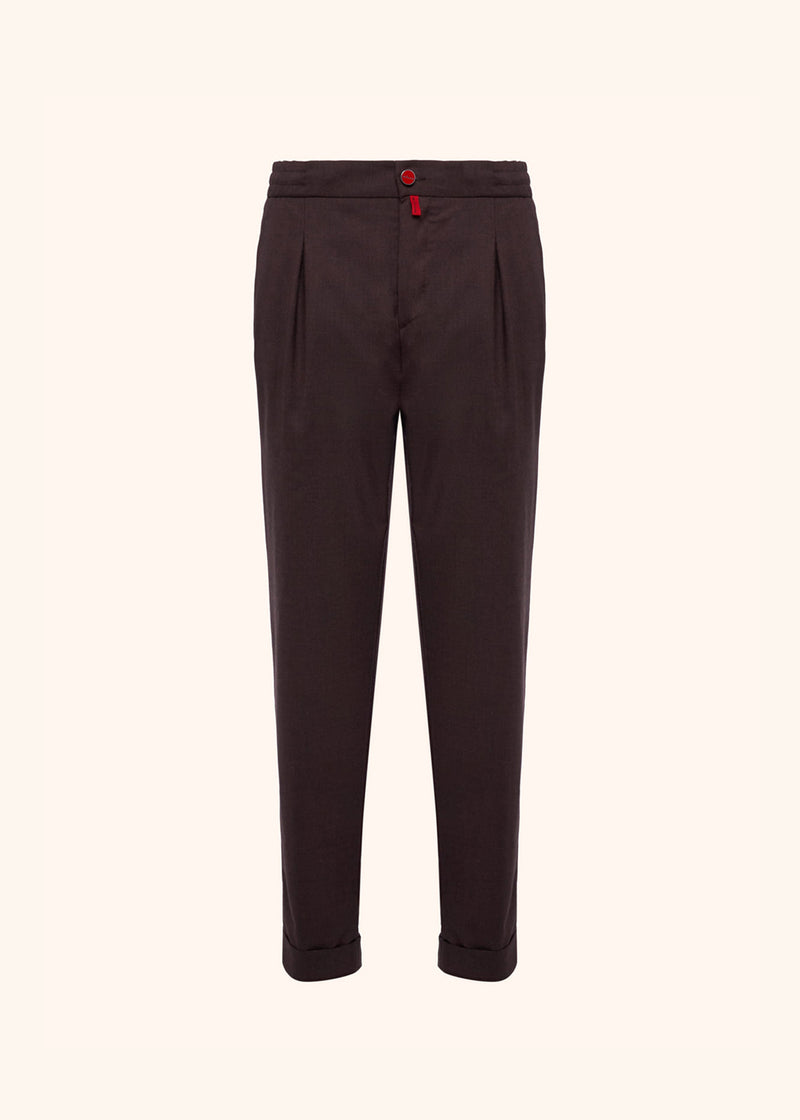 Kiton brown trousers for man, in cashmere 1