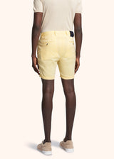 Kiton yellow trousers for man, made of linen - 3