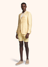 Kiton yellow trousers for man, made of linen - 5