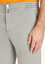 Kiton pearl grey trousers for man, made of lyocell - 4