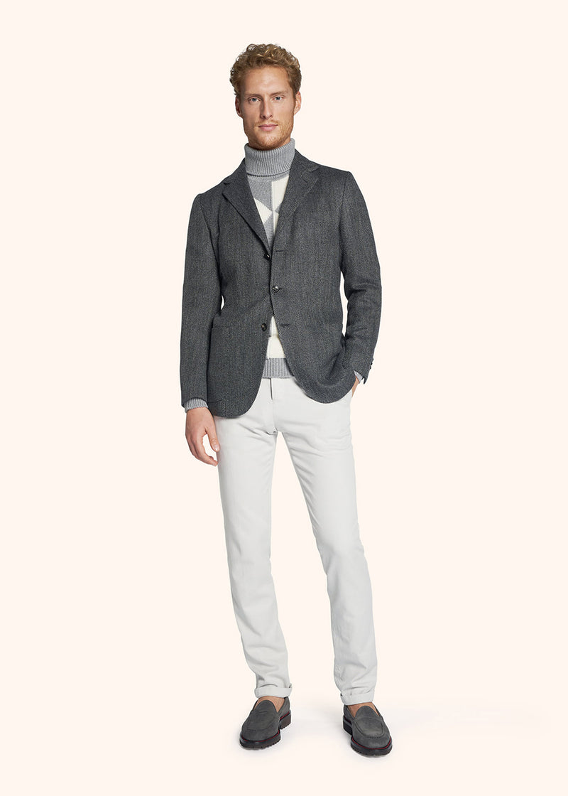 Kiton ice trousers for man, made of linen - 5