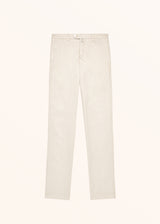 Kiton beige trousers for man, made of linen