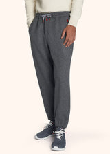 Kiton medium grey trousers for man, made of cashmere - 2
