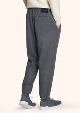 Kiton medium grey trousers for man, made of cashmere - 3
