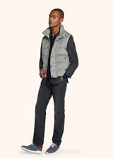 Kiton dark grey single-breasted jacket for man, made of cashmere - 5