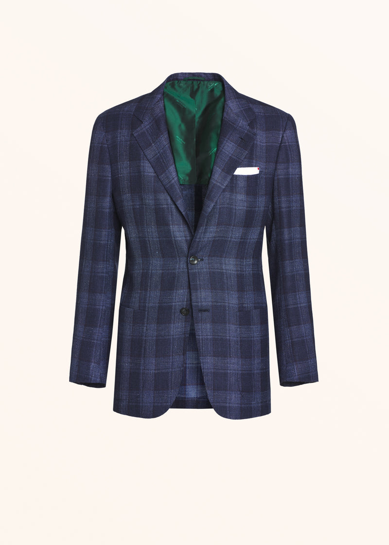 Kiton blue jacket for man, in cashmere 1