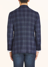 Kiton blue jacket for man, in cashmere 3