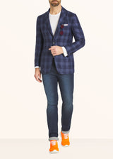 Kiton blue jacket for man, in cashmere 5