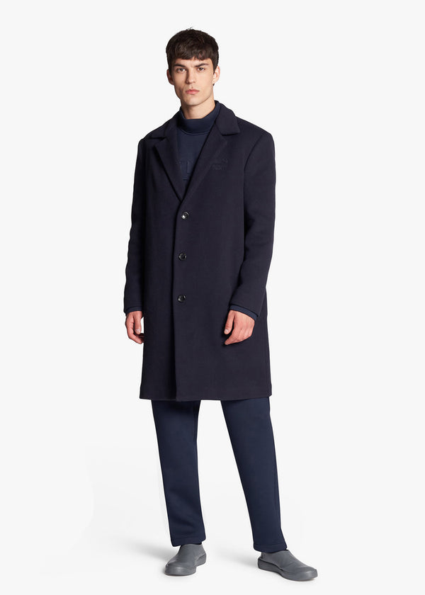 Kiton navy blue coat, made of virgin wool - 2