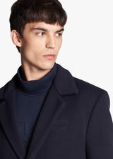 Kiton navy blue coat, made of virgin wool - 4