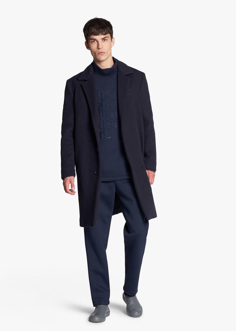 Kiton navy blue coat, made of virgin wool - 5