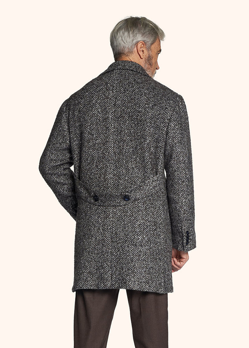 Kiton single-breasted outdoor jacket for man, made of virgin wool - 3