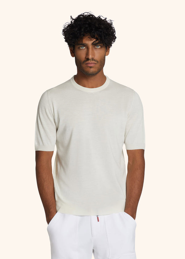 Kiton jersey round neck for man, made of silk - 2