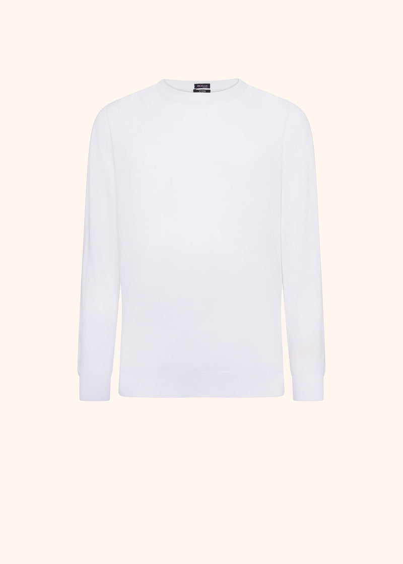 Kiton jersey round neck l/s for man, made of cotton