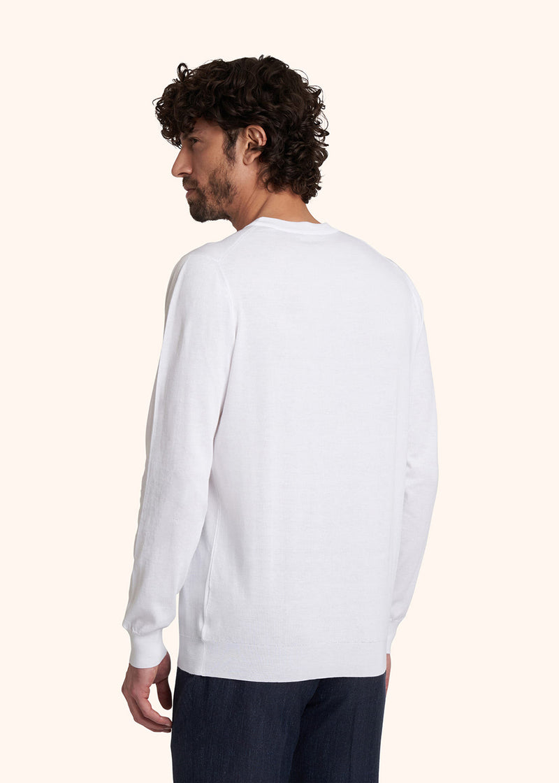 Kiton jersey round neck l/s for man, made of cotton - 3