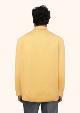 Kiton yellow poloshirt ls for man, made of cotton - 3