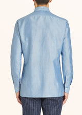 Kiton blue heavenly shirt for man, made of cotton - 3