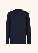 Kiton blue t for man, made of cotton