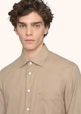Kiton beige shirt for man, made of cotton - 4