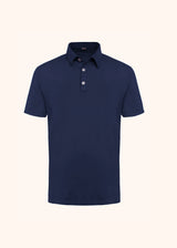 Kiton blue jersey poloshirt for man, made of cotton