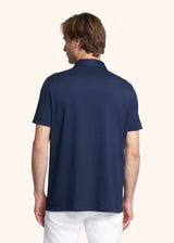 Kiton blue jersey poloshirt for man, made of cotton - 3