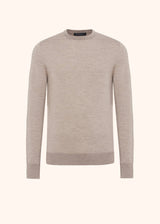 Kiton medium beige sweater for man, made of cashmere