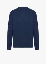 Kiton blue jersey roundneck, made of linen