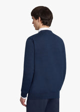 Kiton blue jersey roundneck, made of linen - 3