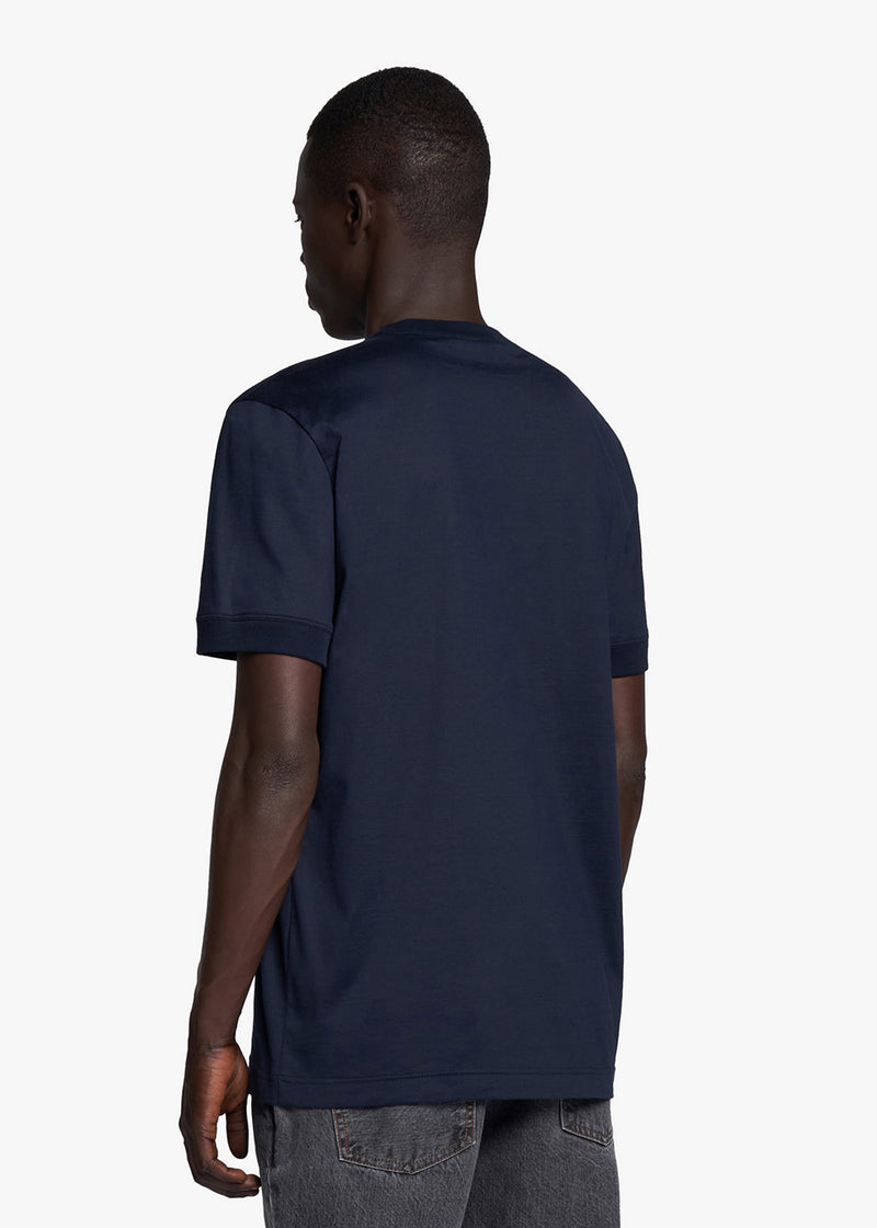 Kiton blue t-shirt, made of cotton - 3