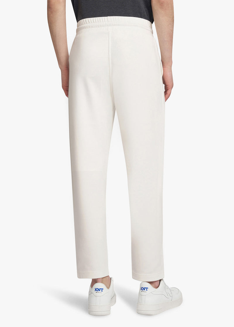 Kiton white jogging trousers, made of viscose - 3