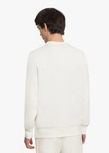 Kiton white jersey roundneck, made of viscose - 3