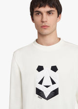 Kiton white jersey roundneck, made of viscose - 4