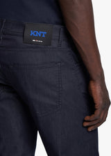 Kiton blue trousers, made of cotton - 4