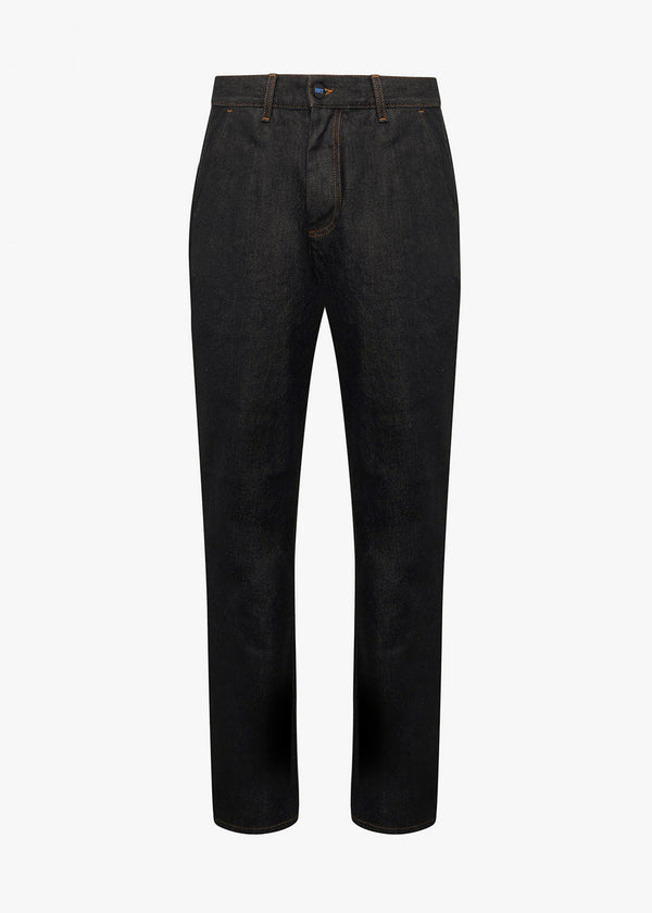 Kiton black trousers, made of cotton