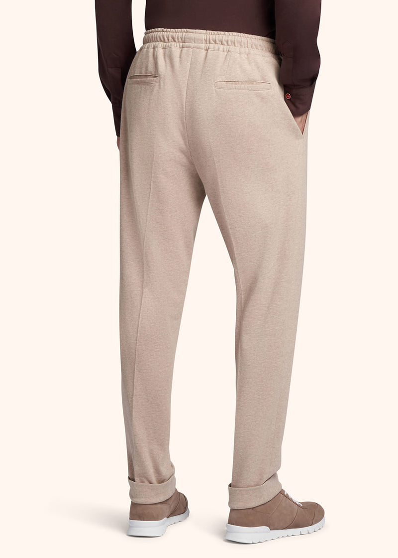 Kiton light beige trousers for man, made of cotton - 3