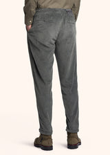 Kiton medium grey trousers for man, made of cotton - 3