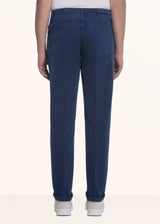 Kiton royal blue trousers for man, made of cotton - 3