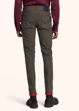 Kiton dark grey trousers for man, made of cotton - 3