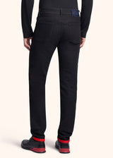 Kiton black trousers for man, made of cotton - 3