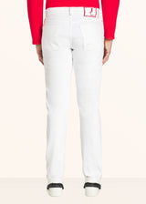 Kiton white trousers for man, made of cotton - 3