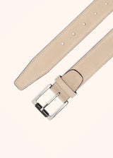 Kiton beige belt for man, made of calfskin - 3