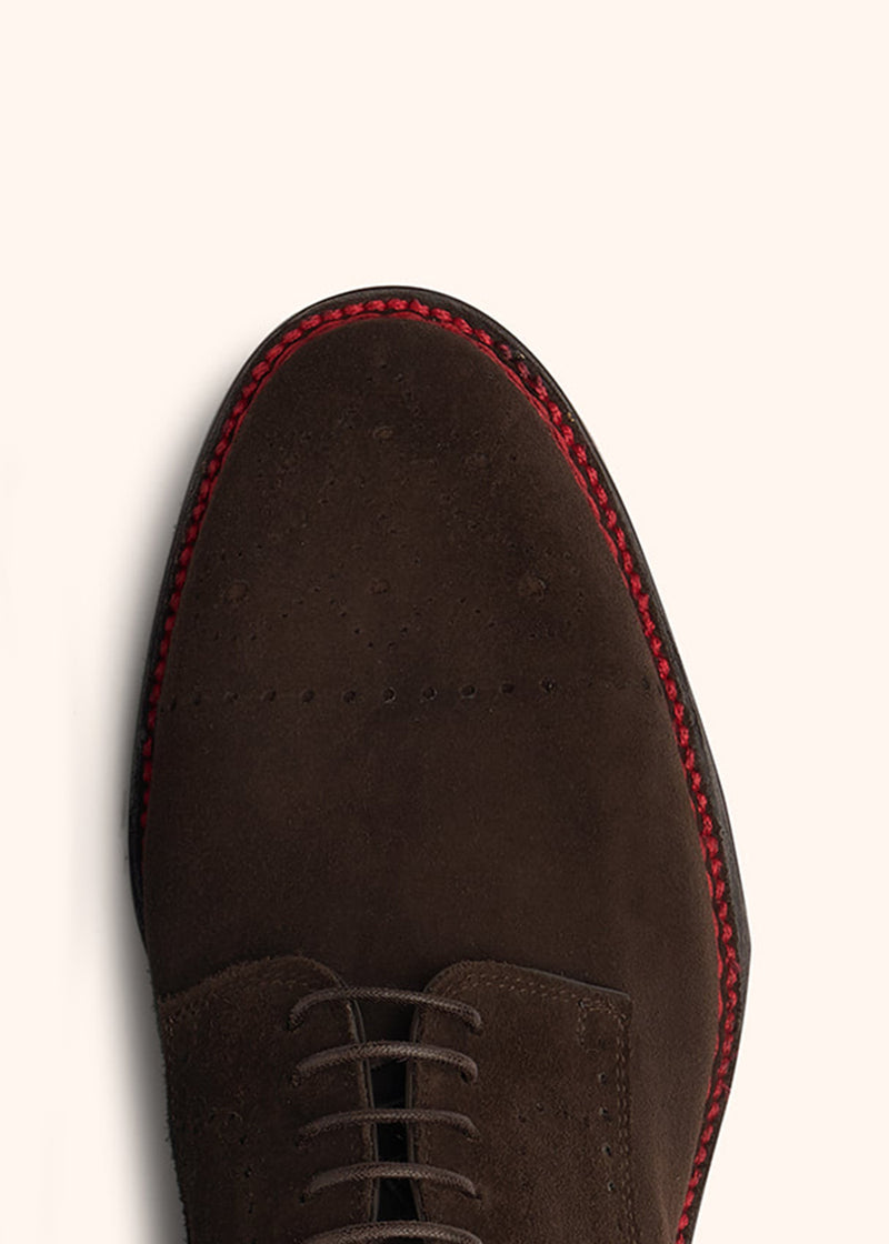 Kiton chestnut shoes for man, made of calfskin - 4