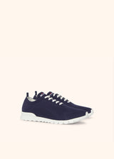 Kiton navy blue shoes for man, made of cotton - 2