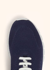 Kiton navy blue shoes for man, made of cotton - 4