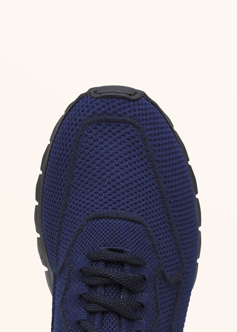 Kiton blue shoes for man, made of cotton - 4